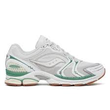 Saucony ProGrid Omni 9 — White / Grey / Green