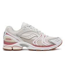 Saucony ProGrid Omni 9 — White / Cream / Dusty Rose